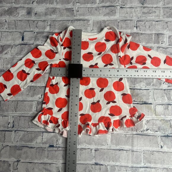 EUC Baby Cat & Jack Apples Ruffle Shirt Size 12 Months - Picture 11 of 12